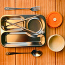 Stainless Steel Bento Lunch Box (3 Grid) With Bowl-4