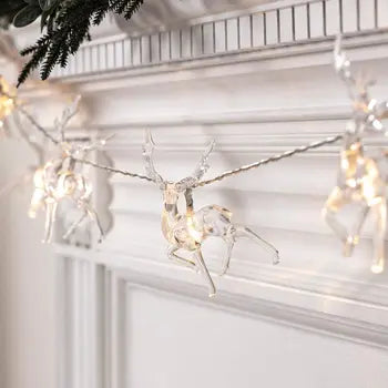 LED Diamond Deer Fairy Light String Christmas Lights for Decoration Indoor Lighting
