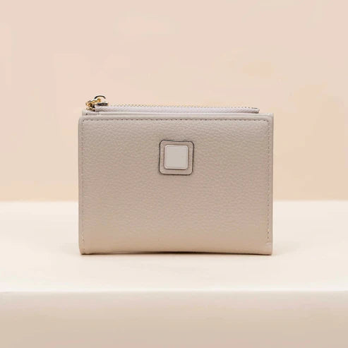 Small Classic Bi-Fold Women’s Wallet – Slim Purse with 4 Card Slots, Coin Zipper Pocket, Long Bill