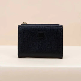 Small Classic Bi-Fold Women’s Wallet – Slim Purse with 4 Card Slots, Coin Zipper Pocket, Long Bill - 0