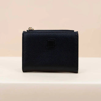 Small Classic Bi-Fold Women’s Wallet – Slim Purse with 4 Card Slots, Coin Zipper Pocket, Long Bill - 0