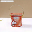 Christmas-Themed Metal Bucket for Candy, Cookies & Treats - Perfect Holiday Gift Packaging-3