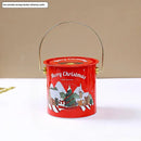 Christmas-Themed Metal Bucket for Candy, Cookies & Treats - Perfect Holiday Gift Packaging-5