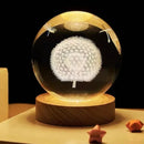 3D Crystal Ball Nightlight Decolamp Solar System Model Decor Science Astronomy Universe Cool Desk Present Space Gifts Decor,-6