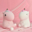Unicorn Touch Rechargeable Colour Changing Silicone Lamp (Pink)-4