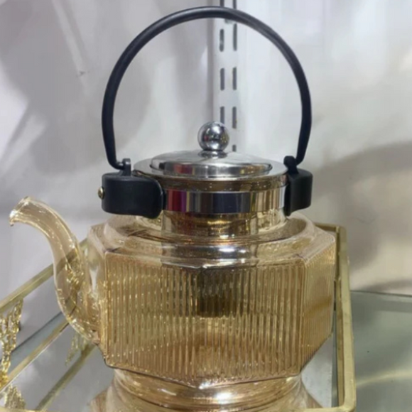 High Temperature Resistant Borosilicate Glass Teapot
