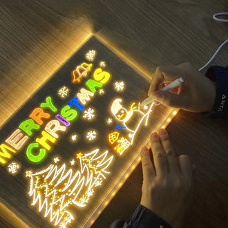 3D Acrylic Writing Board with Pen & Light - 0