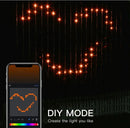 Smart 400 LED Curtain Lights - Bluetooth, Music Sync, Custom Patterns & Text, RGB Colors-11