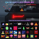 Smart Screen Display Frame, Car Rear Window LED Screen Light, Pattern Animation Scrolling Programmable LED Light , LED Screen, Portable Car Dashboard Screen , App control led Display Screen-16