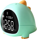 Cute Dinosaur Alarm Clock with USB Charging Port, 2 Alarms Loud LED Display, Snooze Function, Desk Clock Adjustable Ringtone Timed Reminder Dual Alarms, Snooze, Digital Display, Nap Timer, 8 Levels Adjustable  Volume for Kids-4