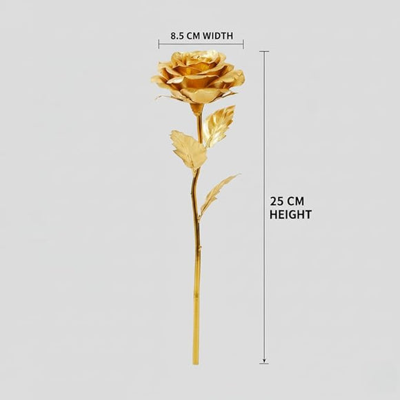 Eternal 24K-Inspired Golden Rose of Everlasting Love & Devotion – The Perfect Valentine’s Gift