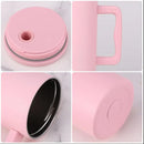 Stainless Steel Tumbler – Matte Finish |Sipper | Leak-Proof | With 2 Straw & Brush 1.2L-17