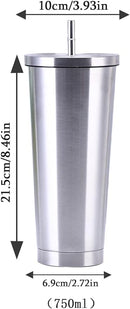 Stainless Steel Straw Tumbler – 470ml / 520ml | Insulated & Sleek Design 🥤✨-7