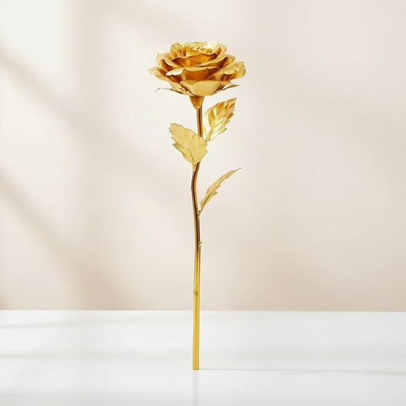 Eternal 24K-Inspired Golden Rose of Everlasting Love & Devotion – The Perfect Valentine’s Gift