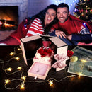 Royal Teddy Surprise Gift Box – Luxury Rose Arrangement with Hidden Necklace Drawer-3