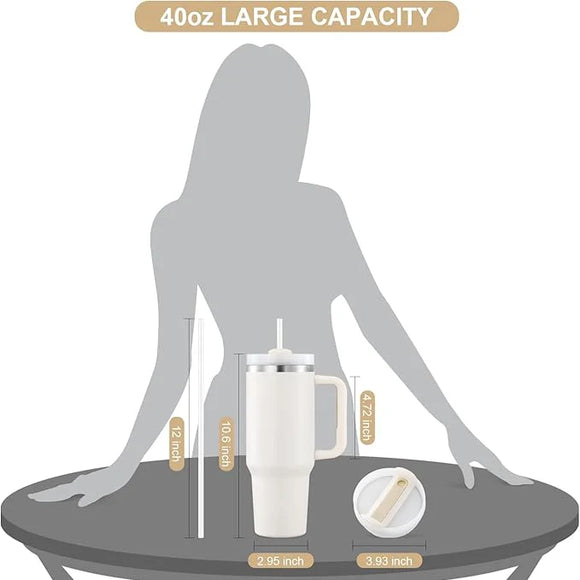 Personalized FleurFlow™ Tumbler with Straw & Lid