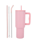 Stainless Steel Tumbler – Matte Finish |Sipper | Leak-Proof | With 2 Straw & Brush 1.2L-16