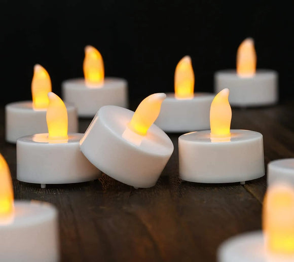 Led Mini Candle Lights for Diwali, Pooja and Other Festive Events Indoor and Outdoor Decoration (Pack of 24)