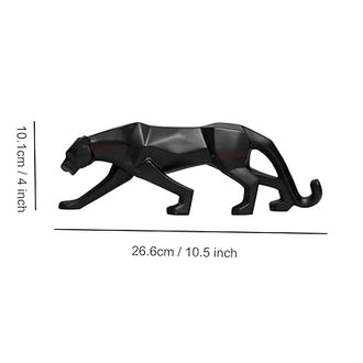 Decorative Black Jaguar Panther Statue Showpiece Leopard Resin Animal Sculpture Decorative Showpiece - 0