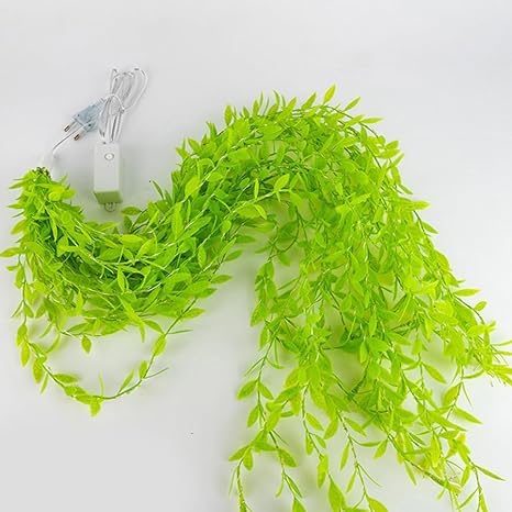 Leaf Curtain LED String Light,- Ideal for Bedroom, Garden, Birthday & Festive Decor (Warm White)