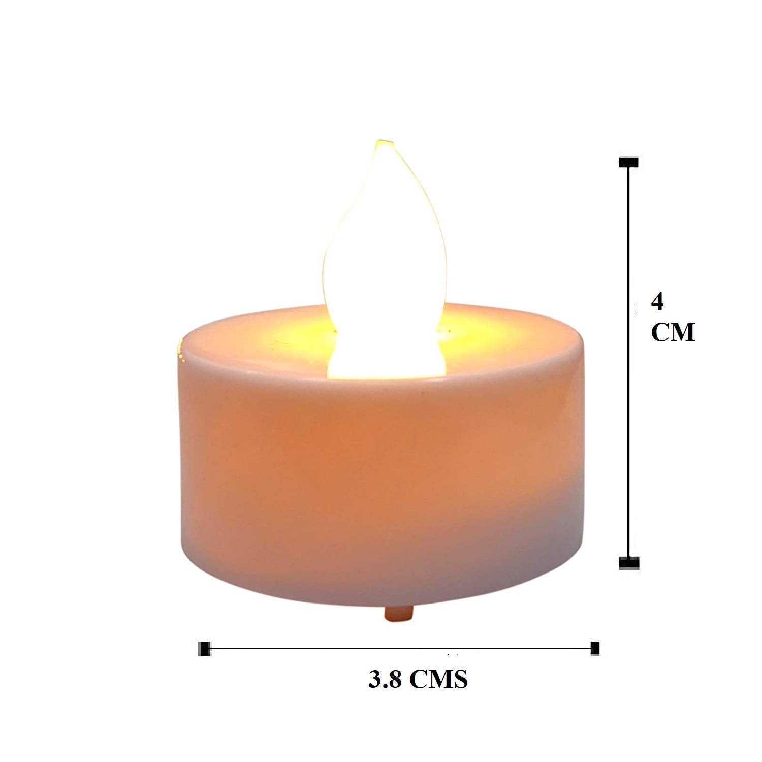 Led Mini Candle Lights for Diwali, Pooja and Other Festive Events Indoor and Outdoor Decoration (Pack of 24)