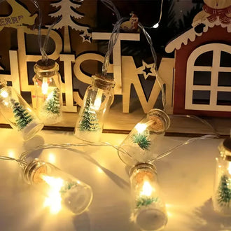 Christmas Wishing Bottle String Lights - 0