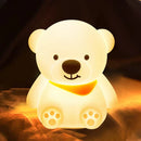 Bear Night Light for Kids,16 Colour Changing Baby Night Light-7