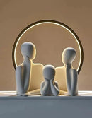 Couple Family Statue | Ceramic Thinker Sculpture | Home Decor Items for Living Room-4