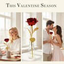 Luxury Red & Gold Everlasting Rose in Premium Gift Box-3