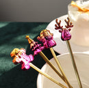 Set of 6 Christmas Character Spoons, Christmas Cutlery, Creative Tableware, Cutlery for Parties, Restaurants, Holidays, Cafes-2