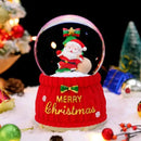Christmas Snow Globe Colourful Light Crystal Ball Decor Resin Decorative Dome Water Globes-1