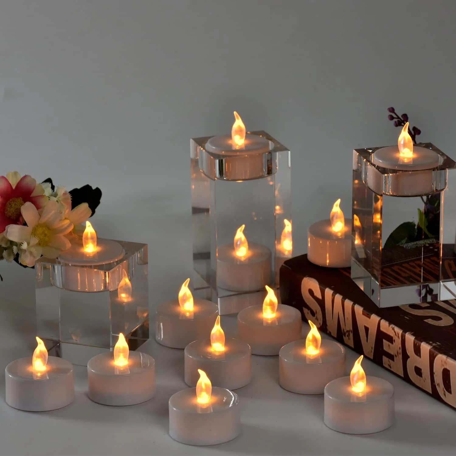 Led Mini Candle Lights for Diwali, Pooja and Other Festive Events Indoor and Outdoor Decoration (Pack of 24)