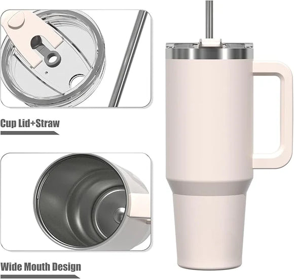 Personalized FleurFlow™ Tumbler with Straw & Lid