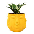 Vivan Ceramic Pots Saffron (H - 10 X D - 10 cm) Plant Container Set-5