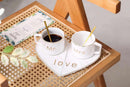 Mr and Mrs Ceramic mug || Couple Coffee Cup and Tea Mugs with Heart Shape Saucer & Stainless Spoon || Microwave Safe, Dishwasher Safe| Valentine Day Gift Mug. (white)-7