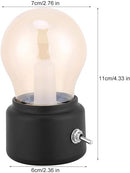 LED Bulb Night Light Retro USB Rechargeable Battery Mood Luminaire Writing Desk Table Lights Portable Bedside Lamp Energy Saving Bedroom Lamp, High Light Transmission Lamp, Study Table Desk Lamp-7