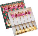 Christmas Characters Spoons Flatware Lightweight Tea Decor-6