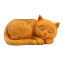3D Sleeping for Cat Resin Flower Pot Succulents Bonsai Cactus Plants-5