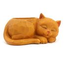 3D Sleeping for Cat Resin Flower Pot Succulents Bonsai Cactus Plants-2