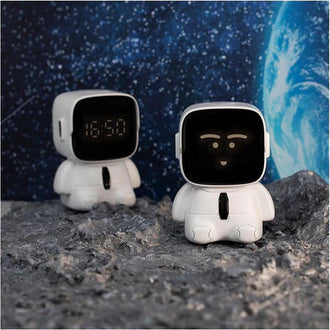 Astronaut Cute Emotions Digital Alarm Clock, Kids LED Electronic Clock Snooze Mode, Loud Volume Timer Clock For Children - 0