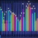 Smart 400 LED Curtain Lights - Bluetooth, Music Sync, Custom Patterns & Text, RGB Colors-12