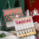 Christmas Characters Spoons Flatware Lightweight Tea Decor-1