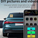Smart Screen Display Frame, Car Rear Window LED Screen Light, Pattern Animation Scrolling Programmable LED Light , LED Screen, Portable Car Dashboard Screen , App control led Display Screen-11