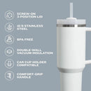 Personalized FleurFlow™ Tumbler with Straw & Lid-11