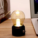 LED Bulb Night Light Retro USB Rechargeable Battery Mood Luminaire Writing Desk Table Lights Portable Bedside Lamp Energy Saving Bedroom Lamp, High Light Transmission Lamp, Study Table Desk Lamp-8
