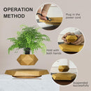 Gravity-Defying Wooden Planter Levitates and Rotating Pot Perfect Unique Gift-4