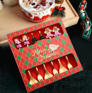 Set of 6 Christmas Character Spoons, Christmas Cutlery, Creative Tableware, Cutlery for Parties, Restaurants, Holidays, Cafes-4