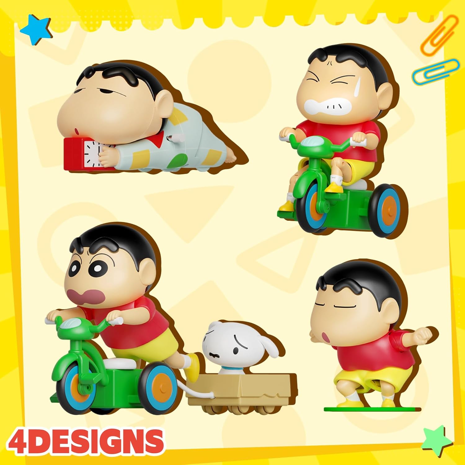 52TOYS BLIND BOX ShinChan Dynamic Shin Life, Mystery Box, Collectible Wind-up Toy Desktop Decoration, Gift for Christmas