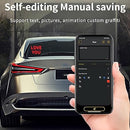 Smart Screen Display Frame, Car Rear Window LED Screen Light, Pattern Animation Scrolling Programmable LED Light , LED Screen, Portable Car Dashboard Screen , App control led Display Screen-10