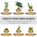 Gravity-Defying Wooden Planter Levitates and Rotating Pot Perfect Unique Gift-3